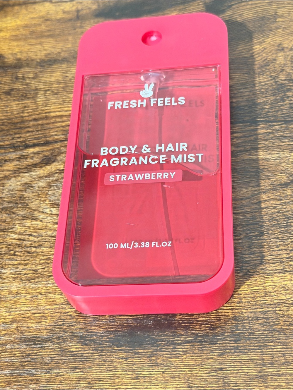 Fresh Feels Strawberry Body & Hair Fragrance Mist - Bright Pink